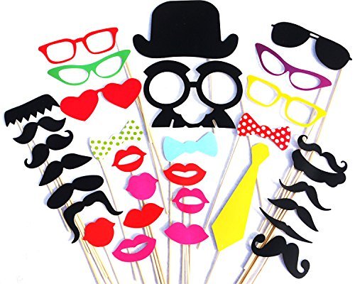 Amazon.co.jp: フォトプロップス32点セット(HAPPY PROPS)結婚式